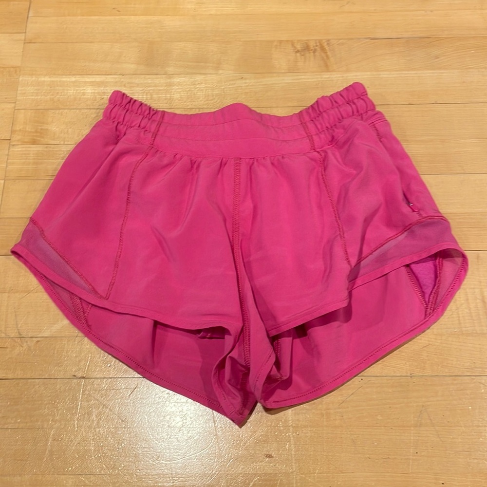 Lululemon Pink Hotty Hot Shorts Size 2